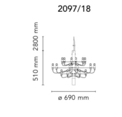 Flos 2097/18 – hvit- Taklamper Og Plafond