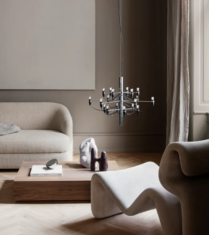 Flos 2097/18 – krom- Taklamper Og Plafond