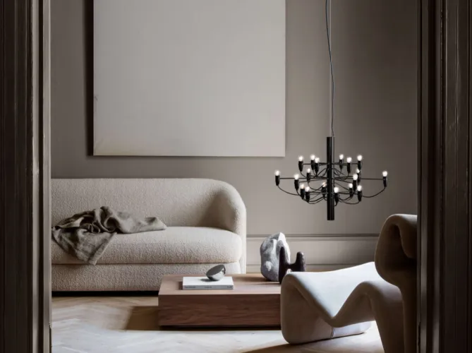 Flos 2097/18 – matt sort- Taklamper Og Plafond