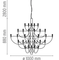 Flos 2097/50 – messing- Taklamper Og Plafond