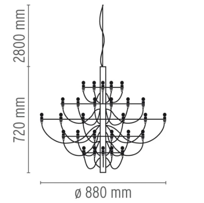 Flos 2097/30 – messing- Taklamper Og Plafond
