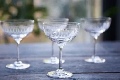 the Vintage List 6 stk | Ovals Champagneskål- Til Det Dekkede Bordet
