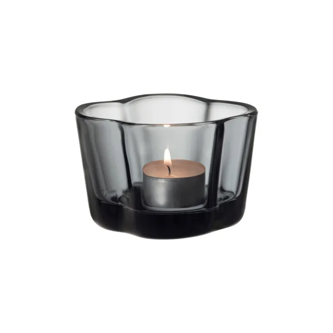 Iittala Aalto grå telysholder- Lysestaker / Lyslykter / Lys|Dekor