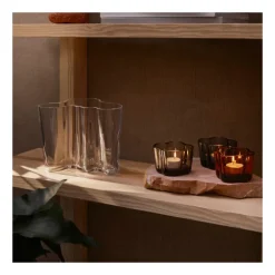 Iittala Aalto grå telysholder- Lysestaker / Lyslykter / Lys|Dekor