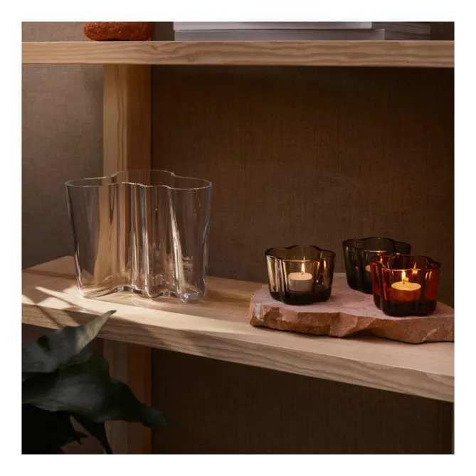 Iittala Aalto grå telysholder- Lysestaker / Lyslykter / Lys|Dekor