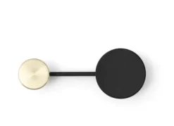 MENU Afteroom Coat Hanger small, black/brass- Hyller Og Garderobe|Knagger / Knotter / Kleshengere