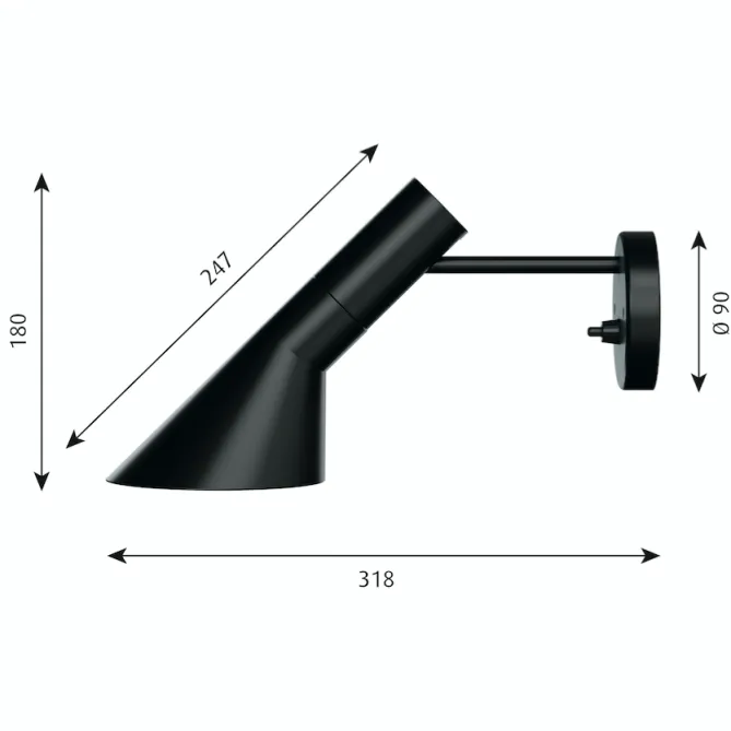 Louis Poulsen AJ – Vegglampe- Vegglampe