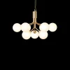 Nuura Apiales 9, brushed brass/opal- Taklamper Og Plafond