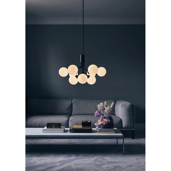 Nuura Apiales 9, satin black/opal- Taklamper Og Plafond