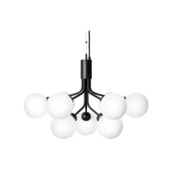 Nuura Apiales 9, satin black/opal- Taklamper Og Plafond