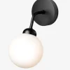 Nuura Apiales wall, satin black/opal- Vegglampe
