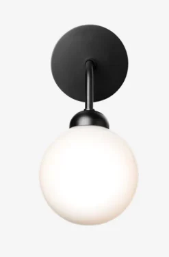 Nuura Apiales wall, satin black/opal- Vegglampe