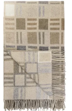 Designers Guild Bainbridge – ullpledd – natural- Pledd
