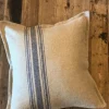 Ralph Lauren Beauvais Grain Sack – pute –  enkel stripe- Puter