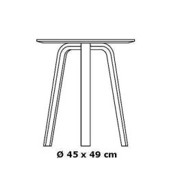 Hay Bella Coffee table – grå- Bord