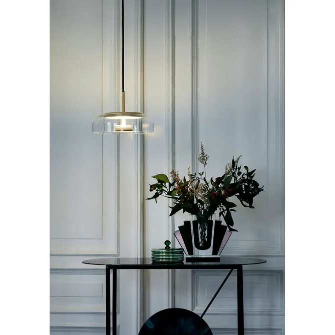 Nuura Blossi 1, nordic gold/clear- Taklamper Og Plafond