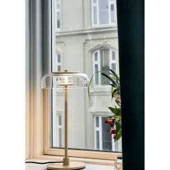 Nuura Blossi table, nordic gold/clear- Bordlampe