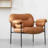 Fogia Bollo – Vintage Cognacfarget skinn- Loungestoler