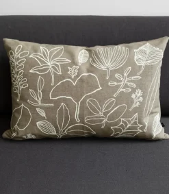 Fine Little Day Botanic Leaves -Brodert putetrekk- Puter