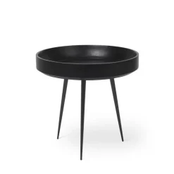 Mater Bowl Table – Black Stained Mango Wood S- Bord