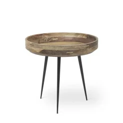 Mater Bowl Table – Natural Lacquered Mango Wood S- Bord