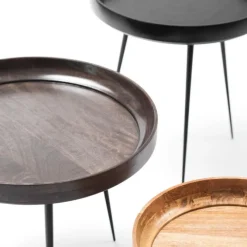 Mater Bowl Table – Natural Lacquered Mango Wood S- Bord