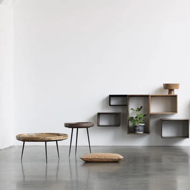 Mater Bowl Table – Natural Lacquered Mango Wood M- Bord
