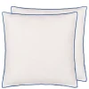 Designers Guild Brera Lino – alabast og kobolt linpute- Puter