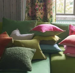 Designers Guild Brera lino – linpute – Thyme & Pebble- Puter|Accessories