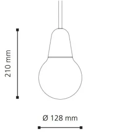 Fritz Hansen Bulb Fiction pendel matt hvit- Taklamper Og Plafond