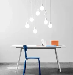 Fritz Hansen Bulb Fiction pendel matt hvit- Taklamper Og Plafond