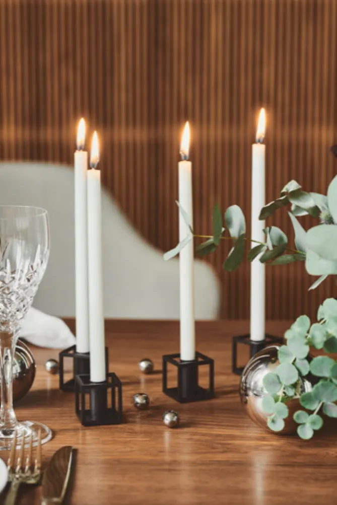 By Lassen Candles – white- Til Det Dekkede Bordet|Lysestaker / Lyslykter / Lys