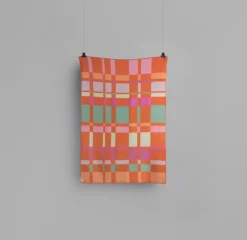 Ru00f8ros Tweed City Oransje pledd- Pledd