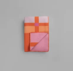 Ru00f8ros Tweed City Oransje pledd- Pledd