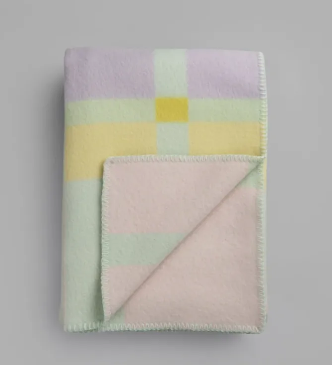 Ru00f8ros Tweed City Pastell pledd- Pledd