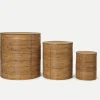 Ferm Living Column Oppbevaring -Sett med 3 kurver- Oppbevaring