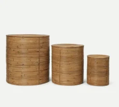 Ferm Living Column Oppbevaring -Sett med 3 kurver- Oppbevaring