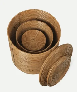 Ferm Living Column Oppbevaring -Sett med 3 kurver- Oppbevaring