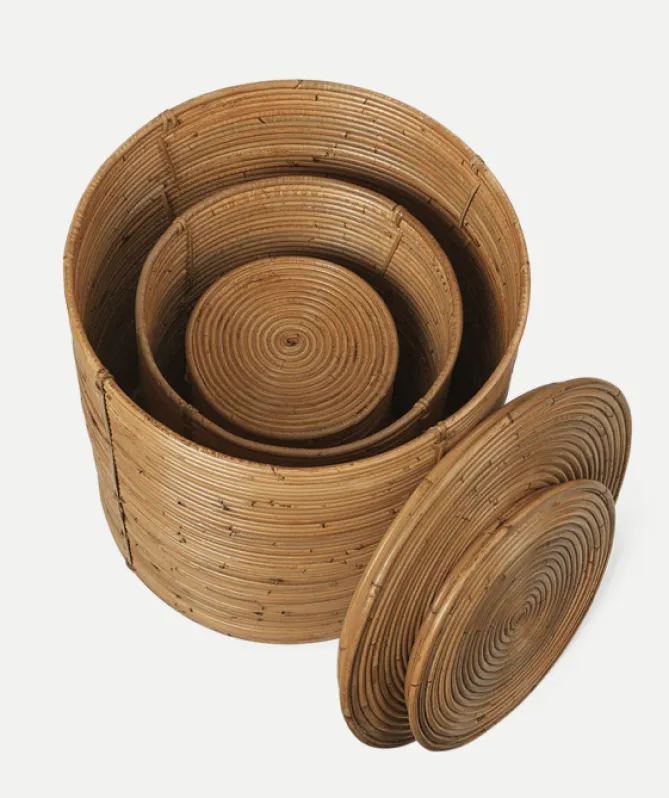 Ferm Living Column Oppbevaring -Sett med 3 kurver- Oppbevaring