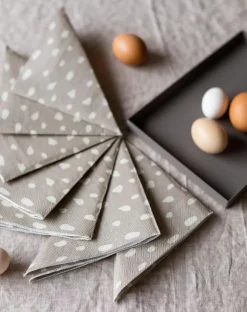 Cooee Design Cooee Serviett Dots Sand- Til Det Dekkede Bordet|Dekor