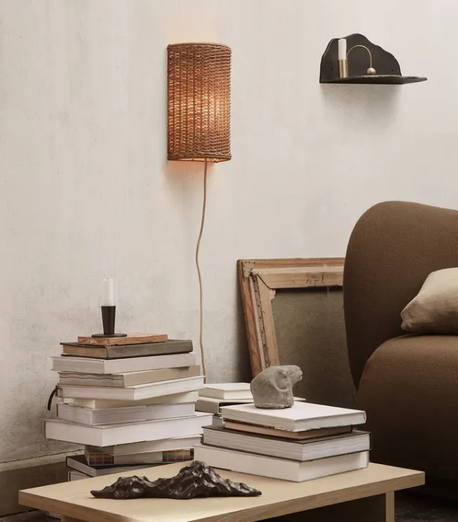 Ferm Living Dou veggskjerm rotting- Vegglampe