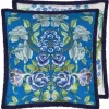 Designers Guild Eleonora Kobolt brodert pute- Puter