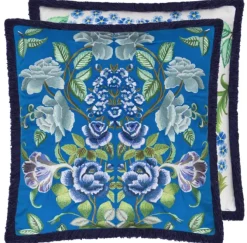 Designers Guild Eleonora Kobolt brodert pute- Puter