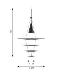Louis Poulsen Enigma 425 – Sort- Taklamper Og Plafond