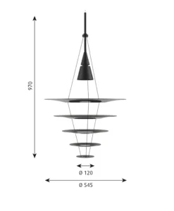 Louis Poulsen Enigma 545 – Sort- Taklamper Og Plafond