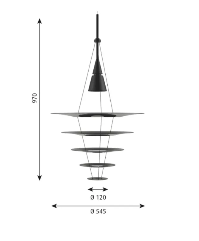 Louis Poulsen Enigma 545 – Sort- Taklamper Og Plafond