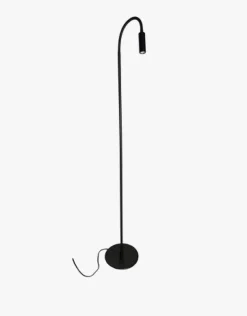 Nordesign Flexi K1 gulvlampe – med dimmer – sort / hvit- Gulvlampe