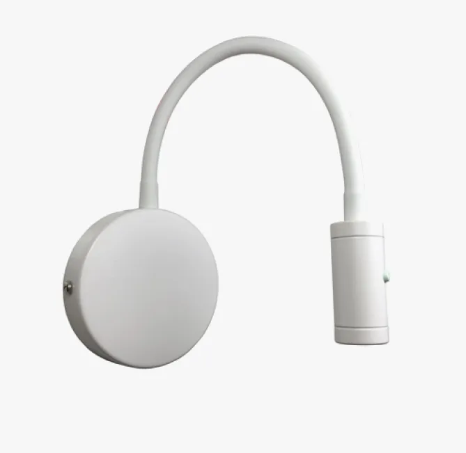 Nordesign Flexi K1 vegg leselampe med dimmer -Sort / hvit- Vegglampe