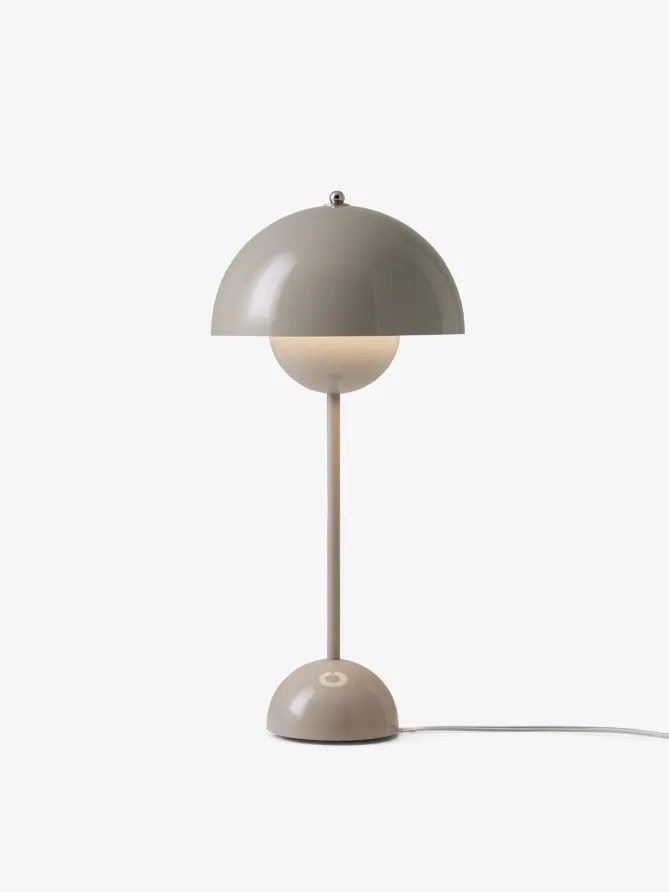 &Tradition Flowerpot bordlampe VP3, grå/beige- Bordlampe