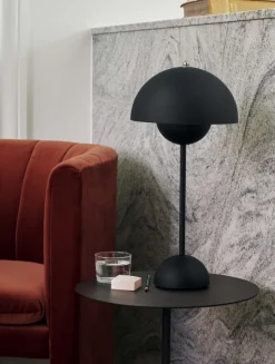 &amp;Tradition Flowerpot bordlampe VP3, matt sort- Bordlampe